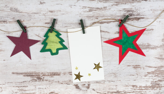 Set of Christmas items