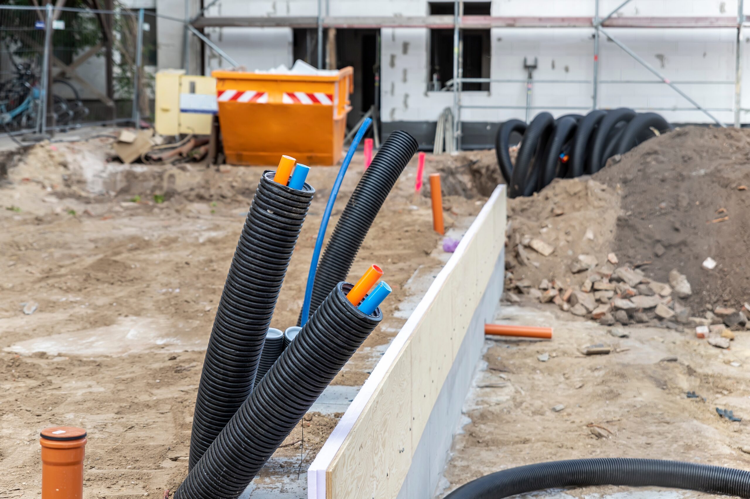 Black,Pvc,Flexible,Corrugated,Plastic,Insulation,Pipes,Tubing,Of,Electrical